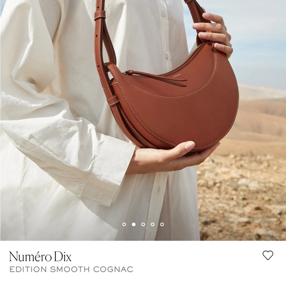 Polene Handbags - Polène Numero Dix - “Smooth Cognac”